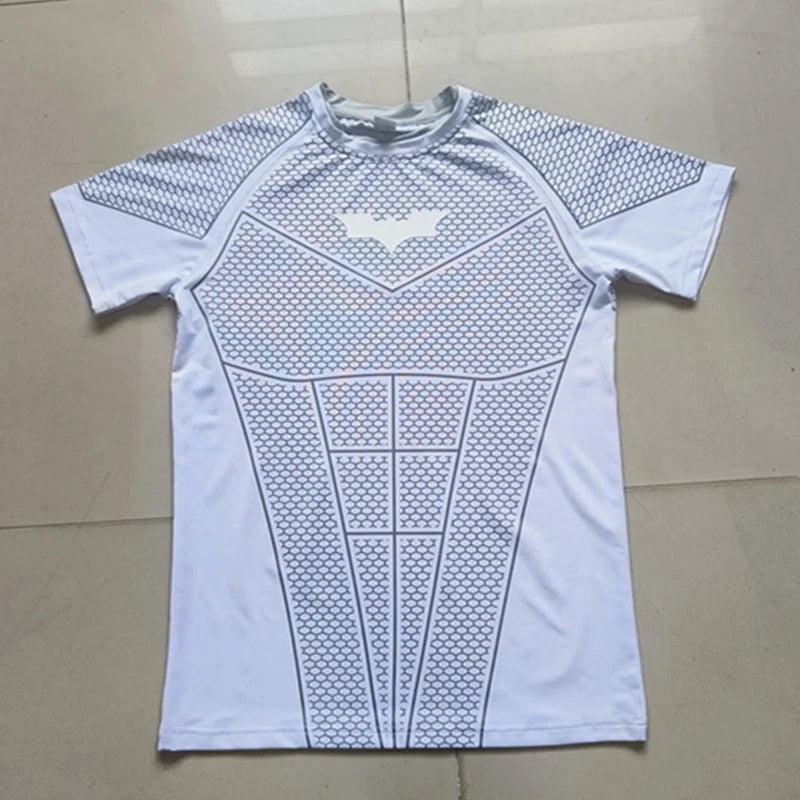 2026 New Men'S Compression Quick Dry Skinny Fit Short Sleeve Athletic T-Shirt for Gym Workout Fitness Running Sport Bodybuilding