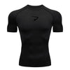Men Running Compression T-Shirt Short Sleeve Sport Tees Gym Fitness Sportshirts Male Jogging Tracksuit Homme Athletic Shirt Tops