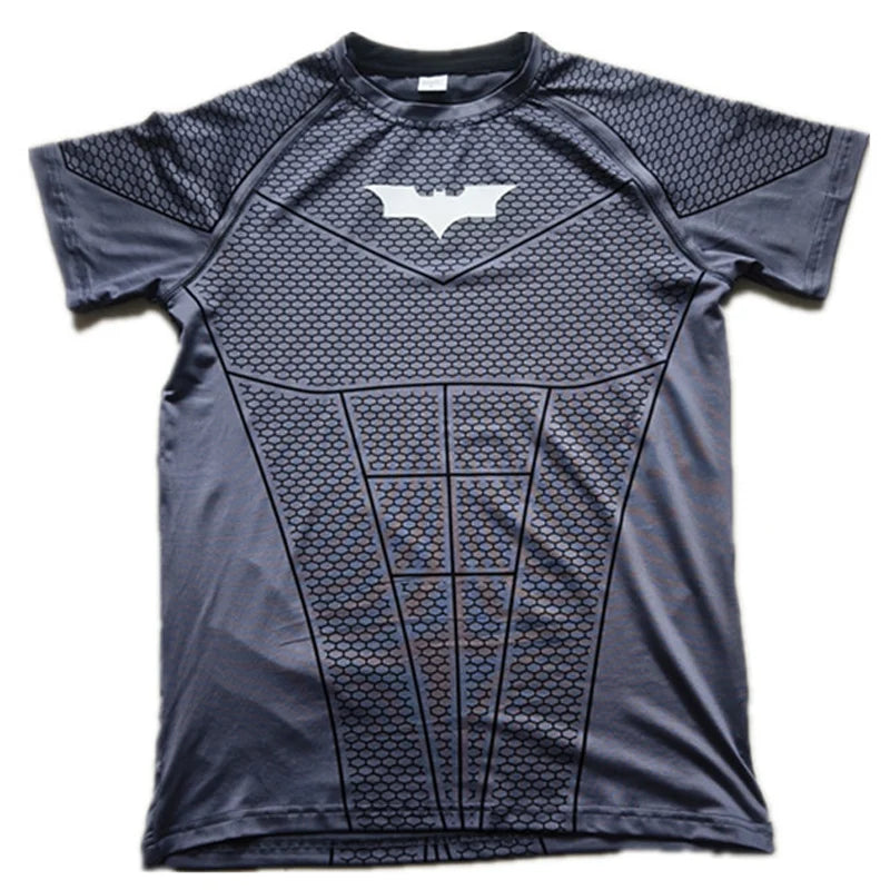 2026 New Men'S Compression Quick Dry Skinny Fit Short Sleeve Athletic T-Shirt for Gym Workout Fitness Running Sport Bodybuilding