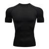 Men Running Compression T-Shirt Short Sleeve Sport Tees Gym Fitness Sportshirts Male Jogging Tracksuit Homme Athletic Shirt Tops