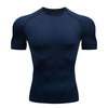 Men Running Compression T-Shirt Short Sleeve Sport Tees Gym Fitness Sportshirts Male Jogging Tracksuit Homme Athletic Shirt Tops