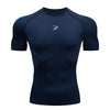 Men Running Compression T-Shirt Short Sleeve Sport Tees Gym Fitness Sportshirts Male Jogging Tracksuit Homme Athletic Shirt Tops